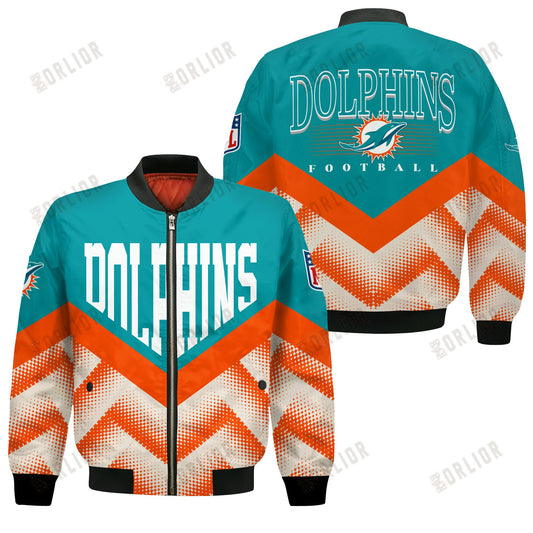 Miami Dolphins Football Team 2024 - 25 We Are One Bomber Jacket