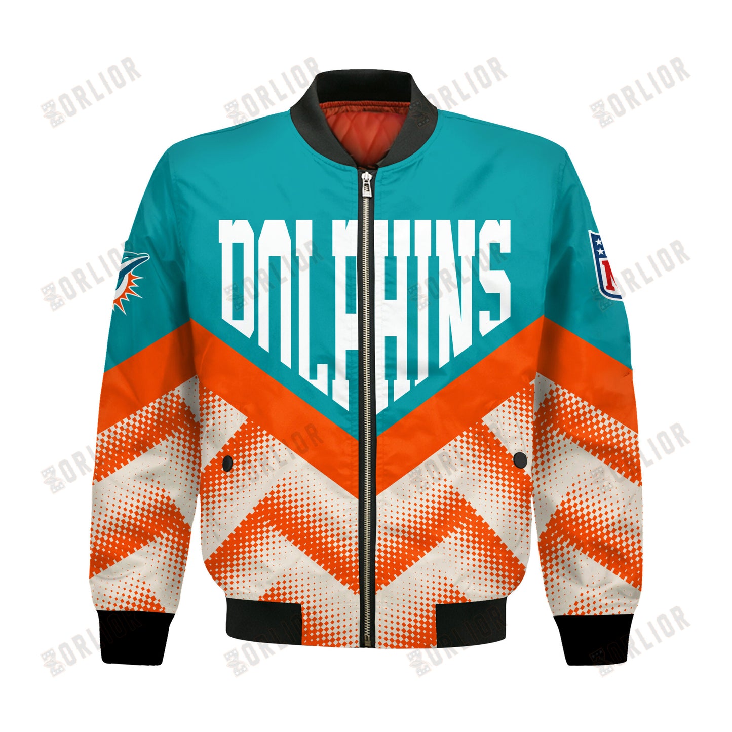 Miami Dolphins Football Team 2024 - 25 We Are One Bomber Jacket
