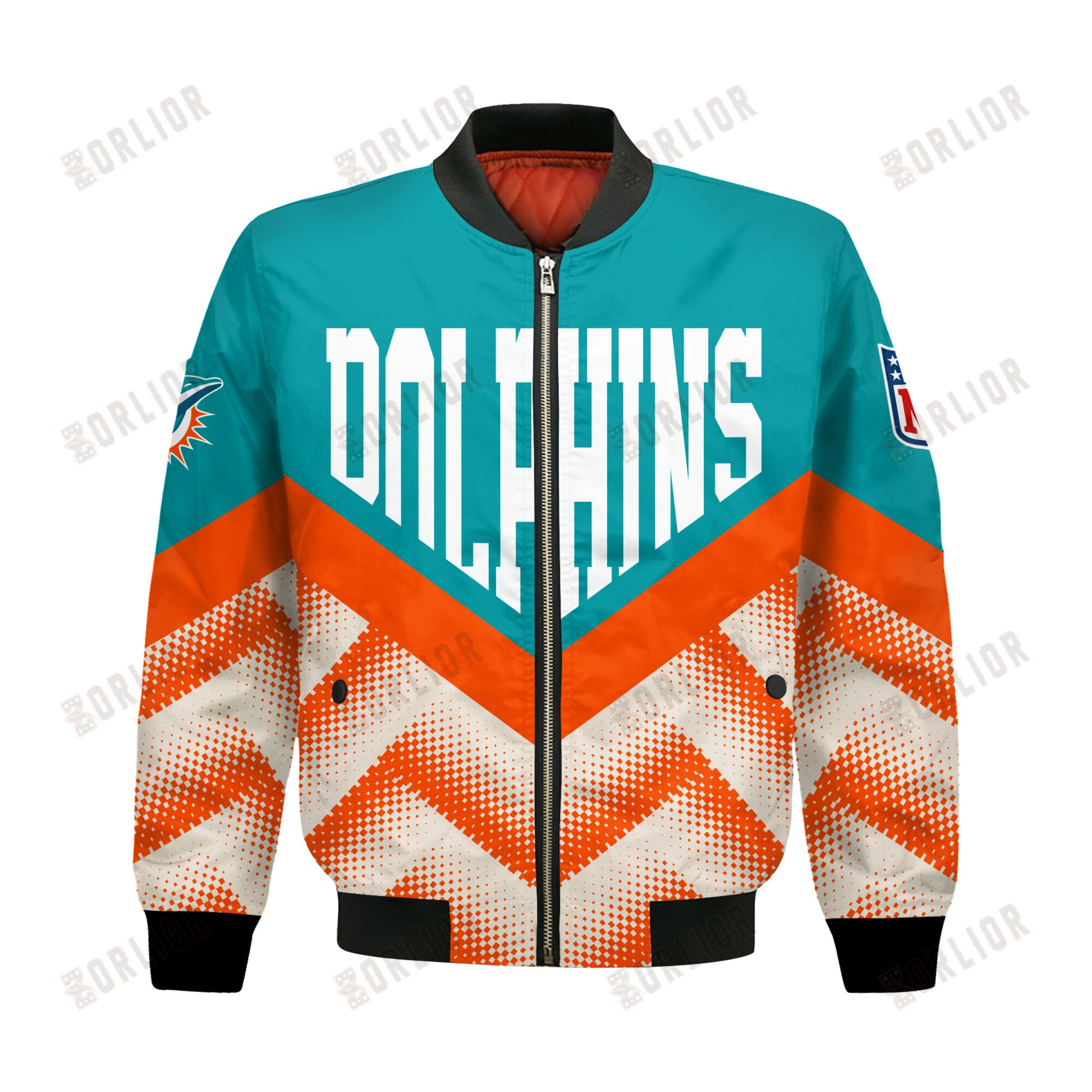 Miami Dolphins Football Team 2024 - 25 We Are One Bomber Jacket