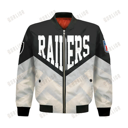 Las Vegas Raiders Football Team 2024 - 25 We Are One Bomber Jacket