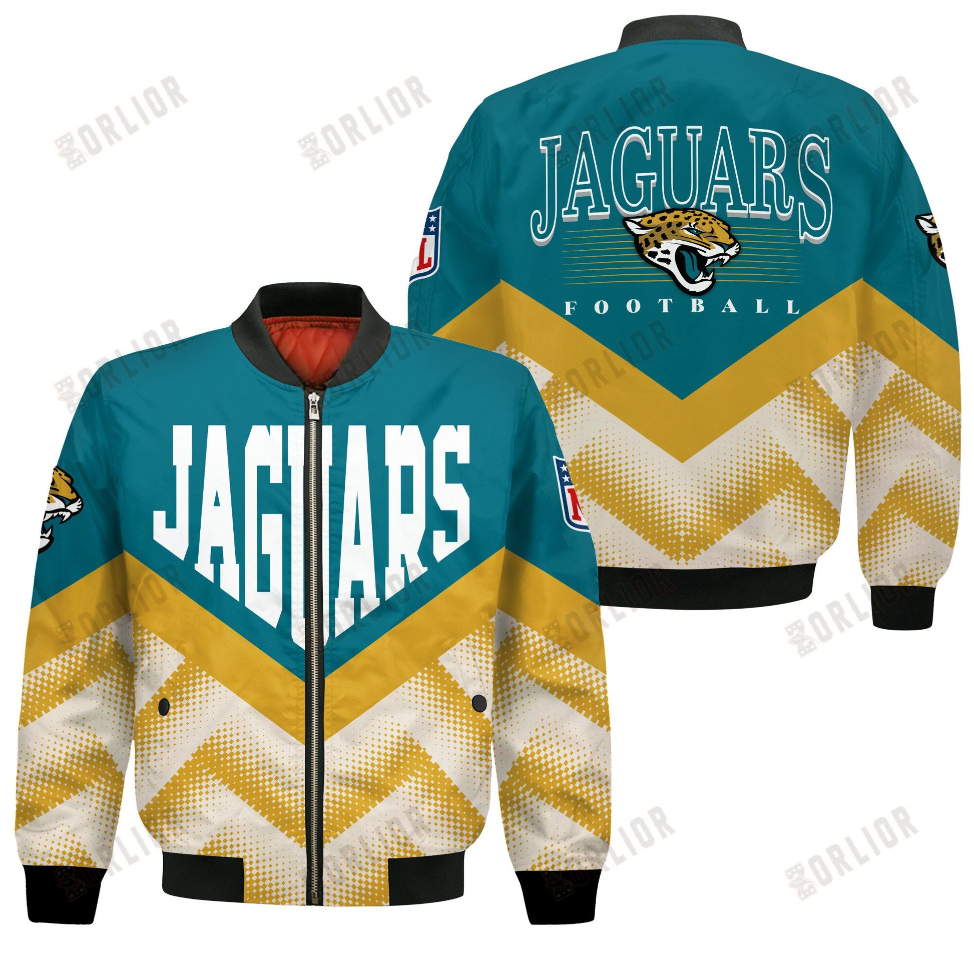 Jacksonville Jaguars Football Team 2024 - 25 We Are One Bomber Jacket