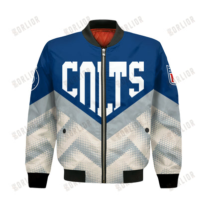 Indianapolis Colts Football Team 2024 - 25 We Are One Bomber Jacket