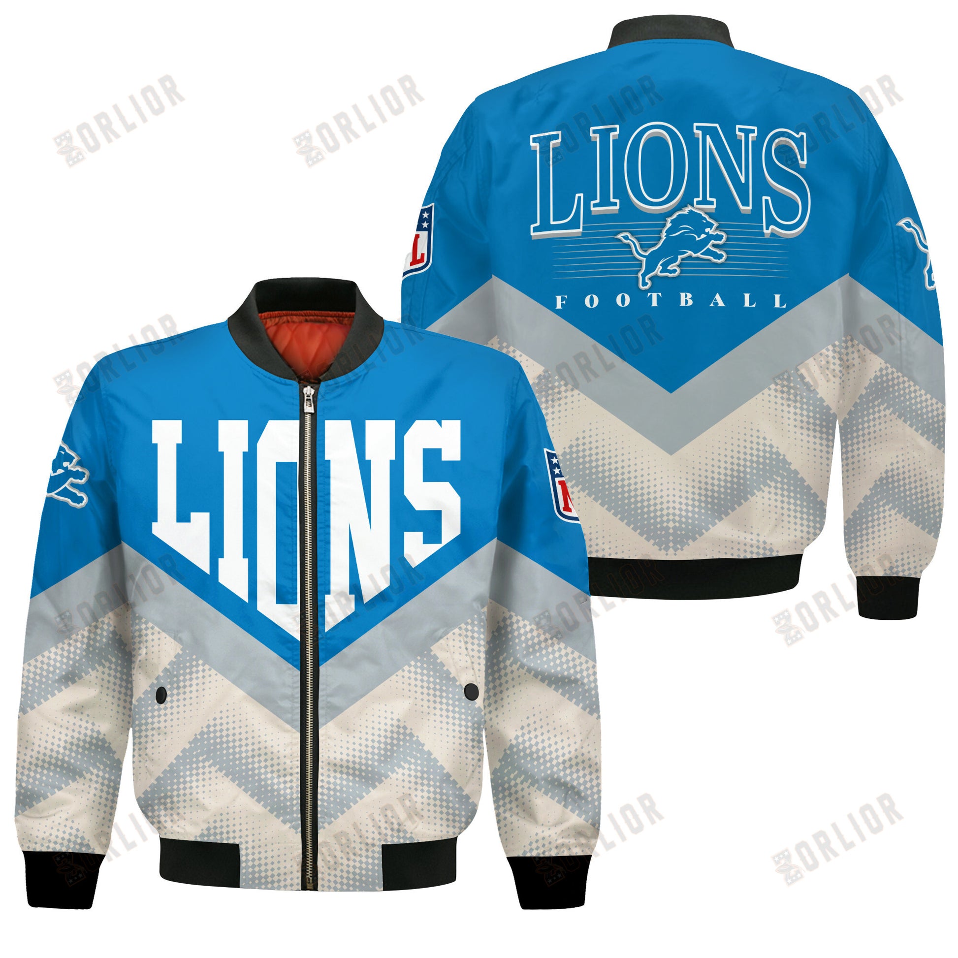 Detroit Lions Football Team 2024 - 25 We Are One Bomber Jacket
