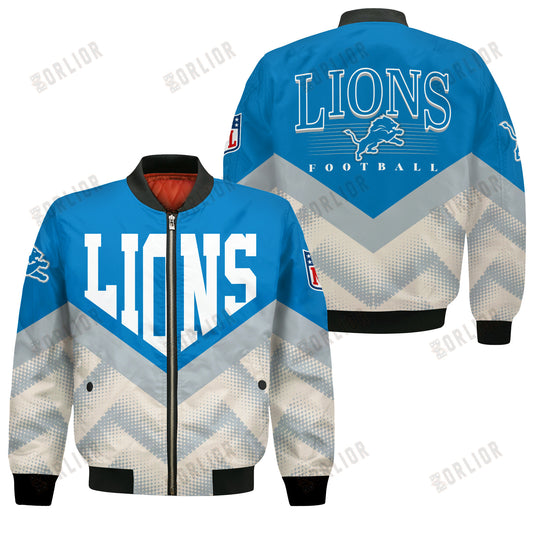 Detroit Lions Football Team 2024 - 25 We Are One Bomber Jacket