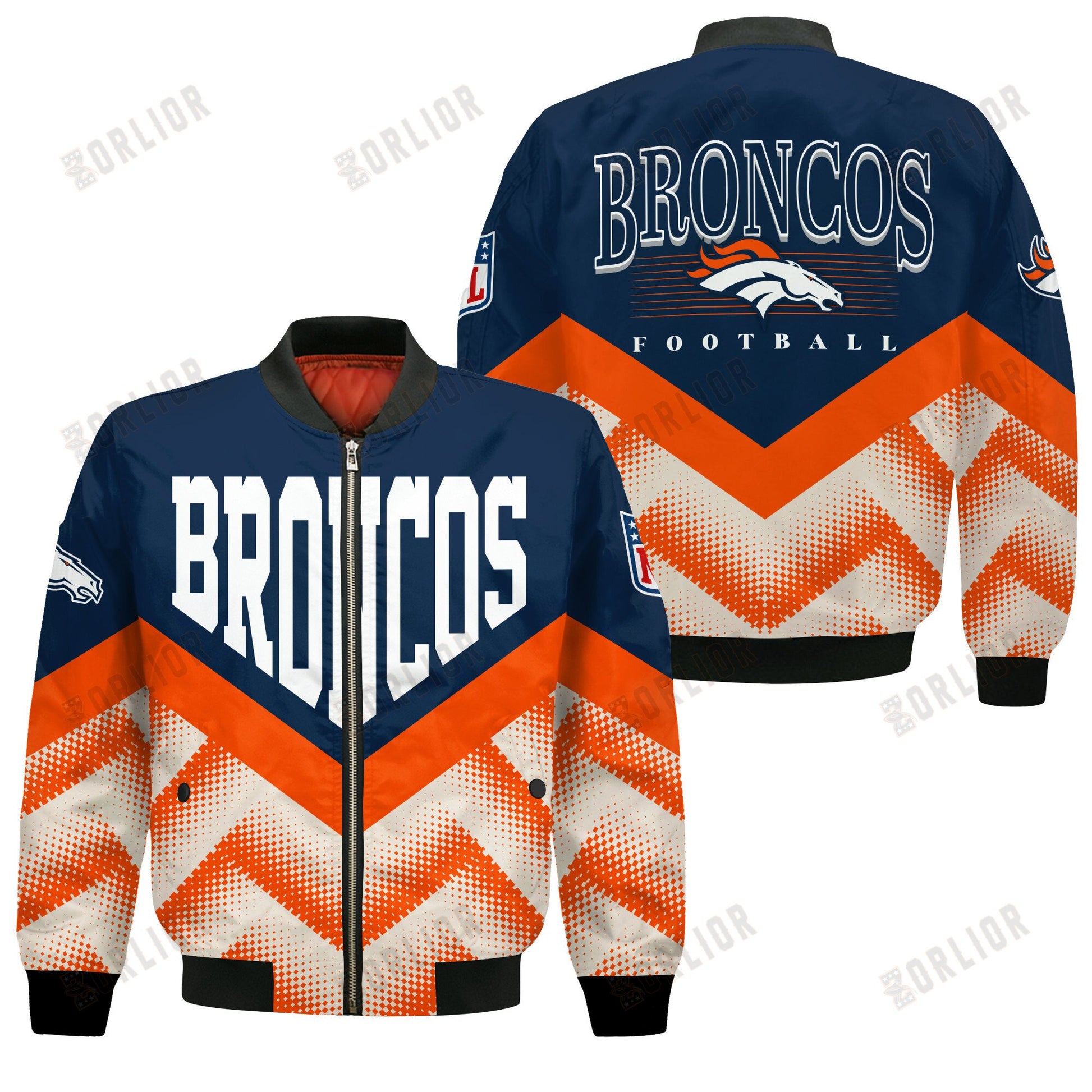 Denver Broncos Football Team 2024 - 25 We Are One Bomber Jacket
