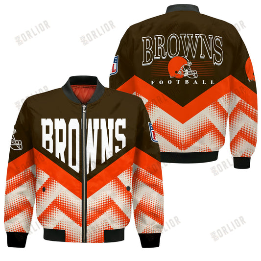 Cleveland Browns Football Team 2024 - 25 We Are One Bomber Jacket