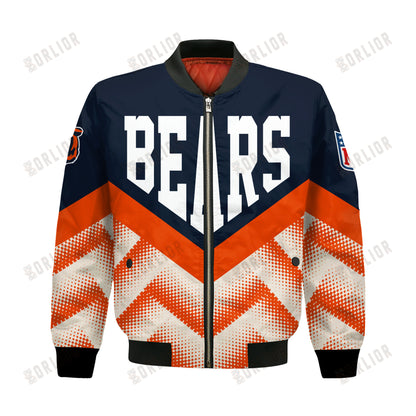 Chicago Bears Football Team 2024 - 25 We Are One Bomber Jacket