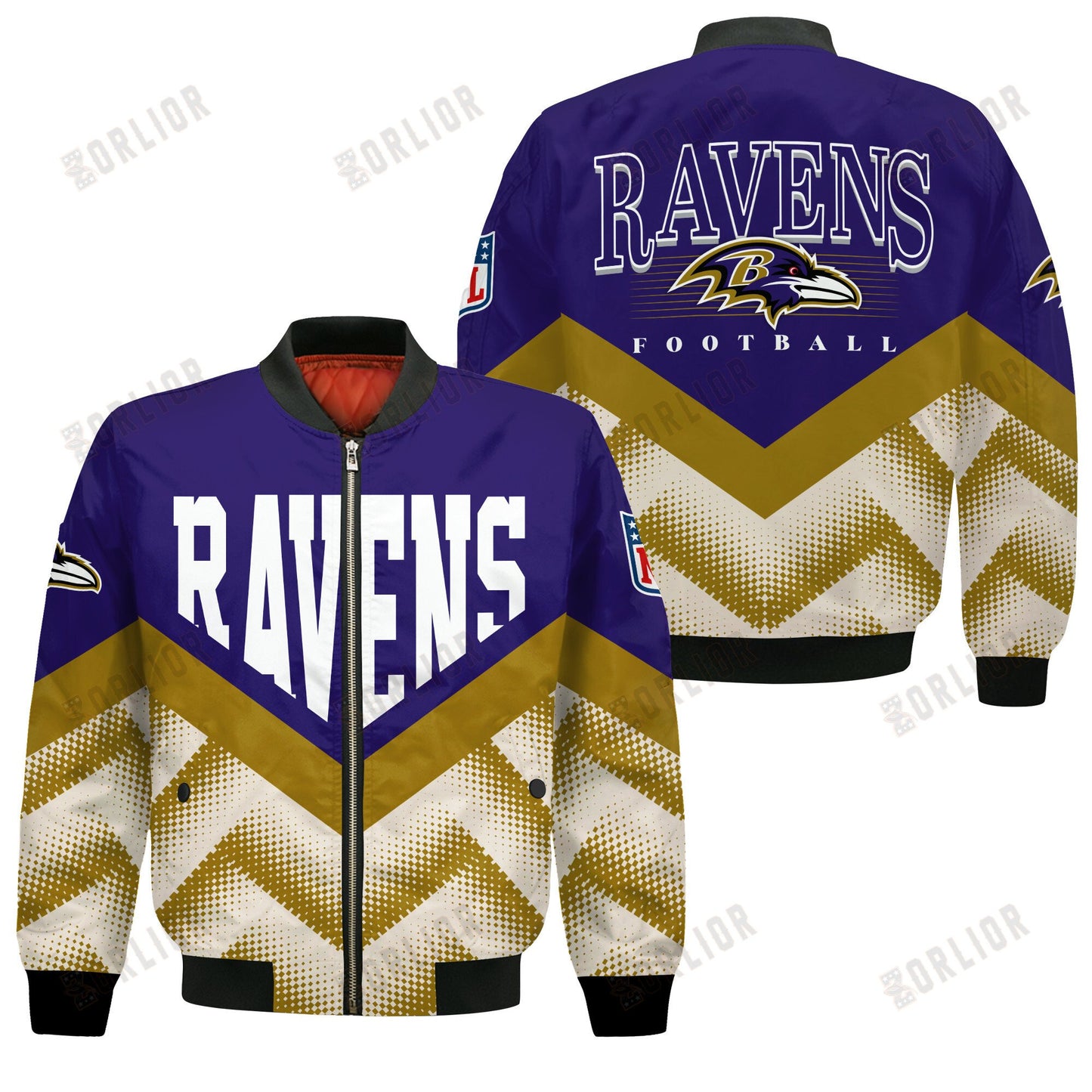 Baltimore Ravens Football Team 2024 - 25 We Are One Bomber Jacket