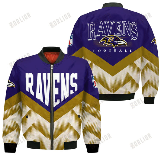 Baltimore Ravens Football Team 2024 - 25 We Are One Bomber Jacket