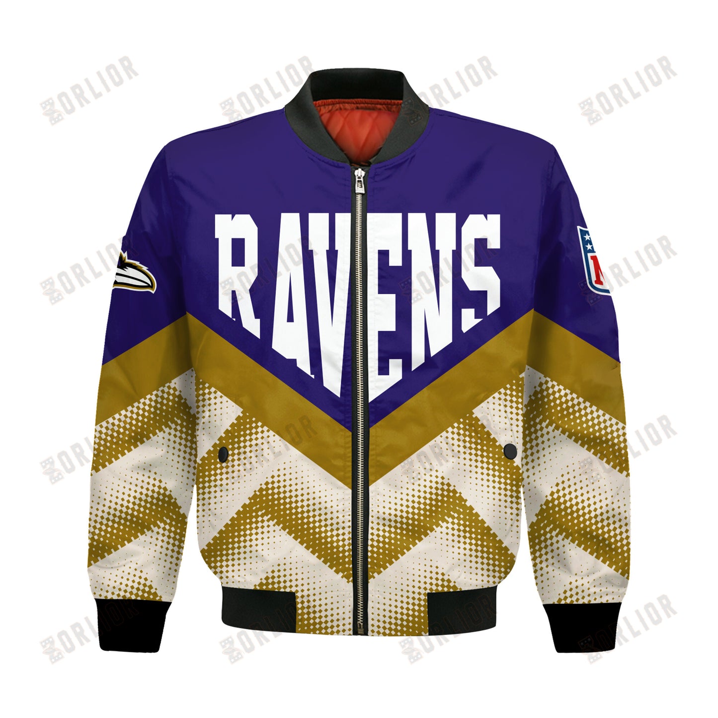 Baltimore Ravens Football Team 2024 - 25 We Are One Bomber Jacket