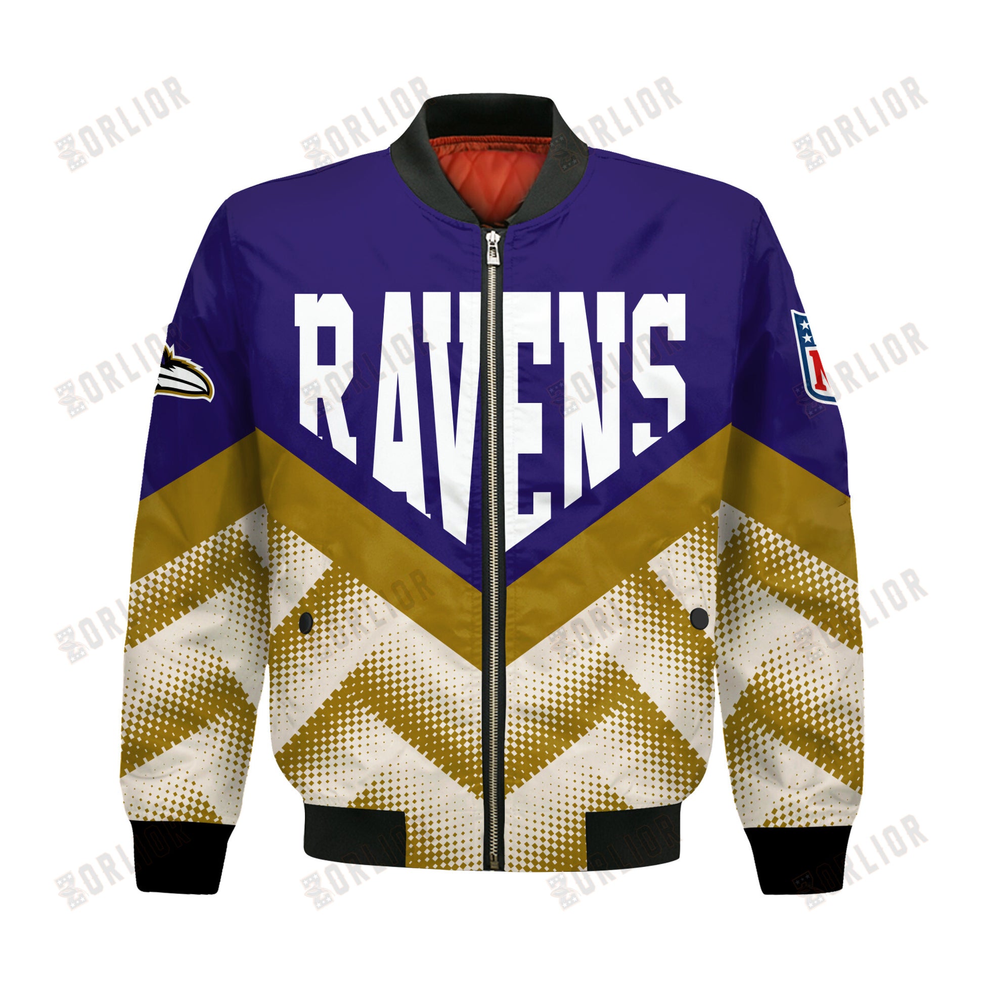 Baltimore Ravens Football Team 2024 - 25 We Are One Bomber Jacket