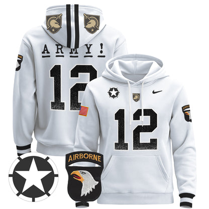 Army Black Knights 2024 Pullover Hoodie V2 - Stitched