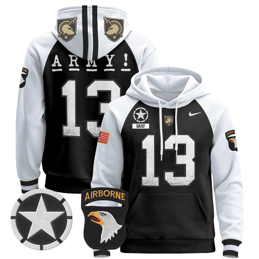 Army Black Knights 2024 Pullover Hoodie V2 - Stitched