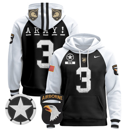 Army Black Knights 2024 Pullover Hoodie V2 - Stitched