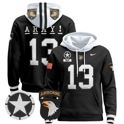 Army Black Knights 2024 Pullover Hoodie V2 - Stitched