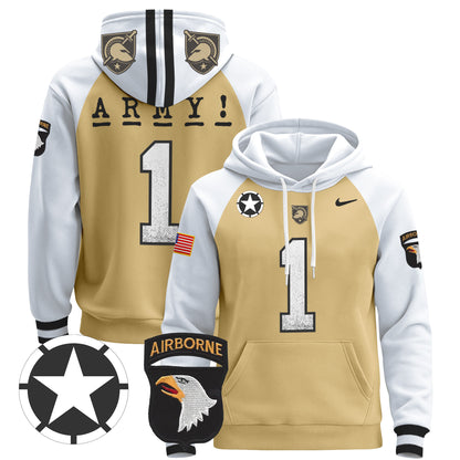 Army Black Knights 2024 Pullover Hoodie V2 - Stitched