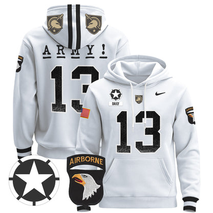 Army Black Knights 2024 Pullover Hoodie V2 - Stitched