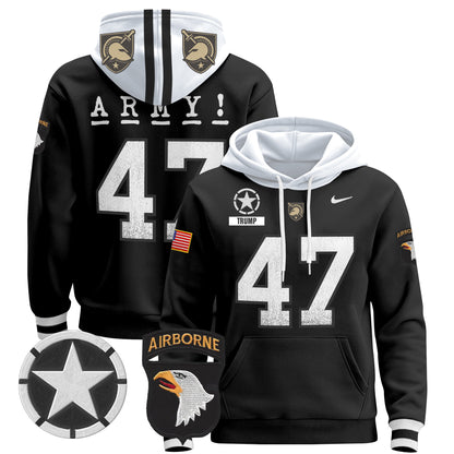 Army Black Knights 2024 Pullover Hoodie V2 - Stitched