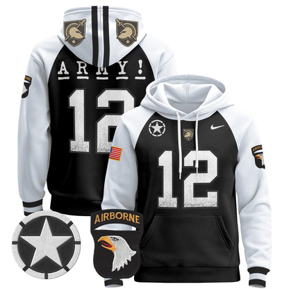 Army Black Knights 2024 Pullover Hoodie V2 - Stitched