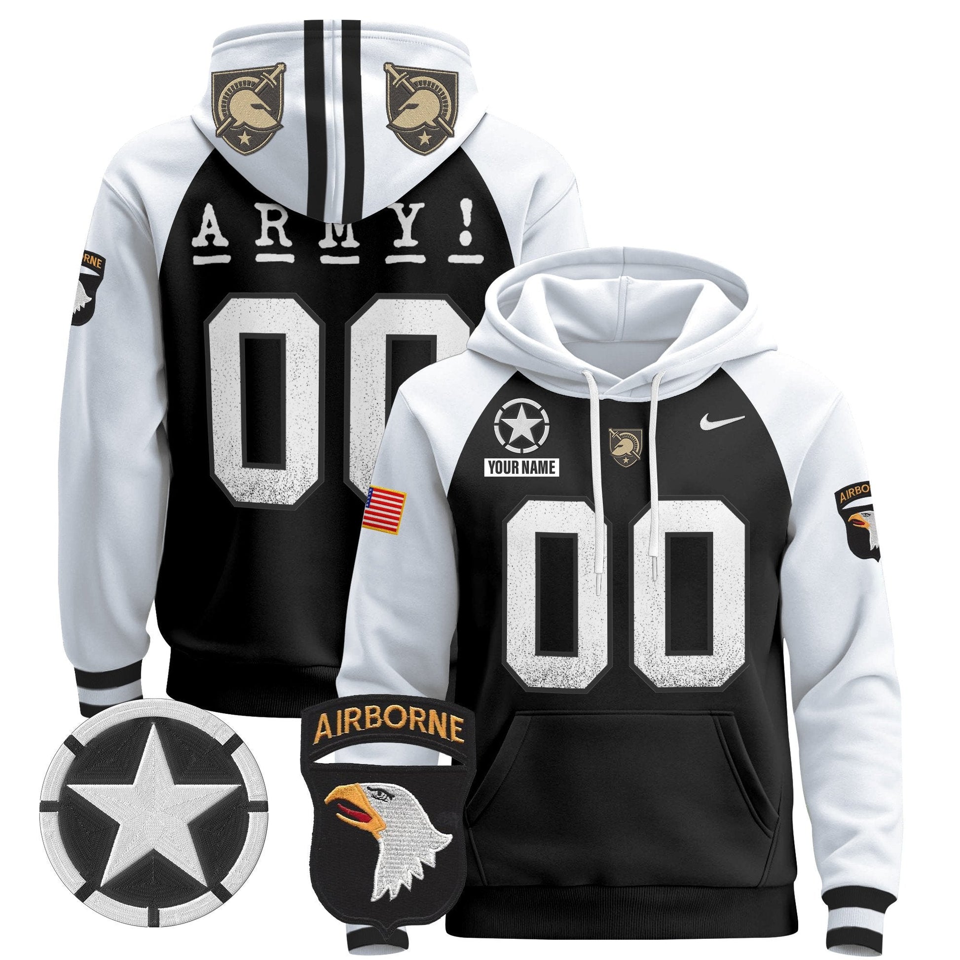 Army Black Knights 2024 Custom Pullover Hoodie V2 - Stitched