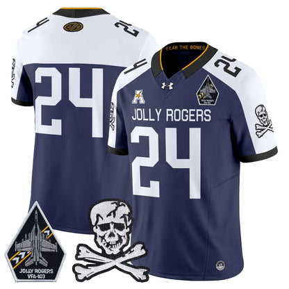 Navy Midshipmen 2024 Vapor Limited Jersey V5 - All Stitched