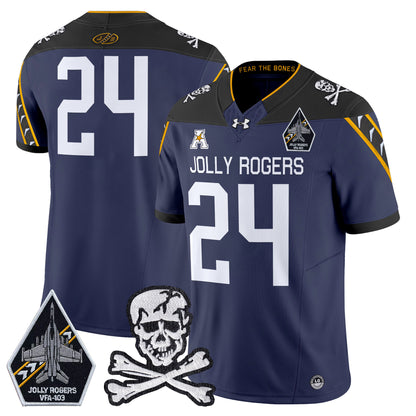 Navy Midshipmen 2024 Vapor Limited Jersey V5 - All Stitched