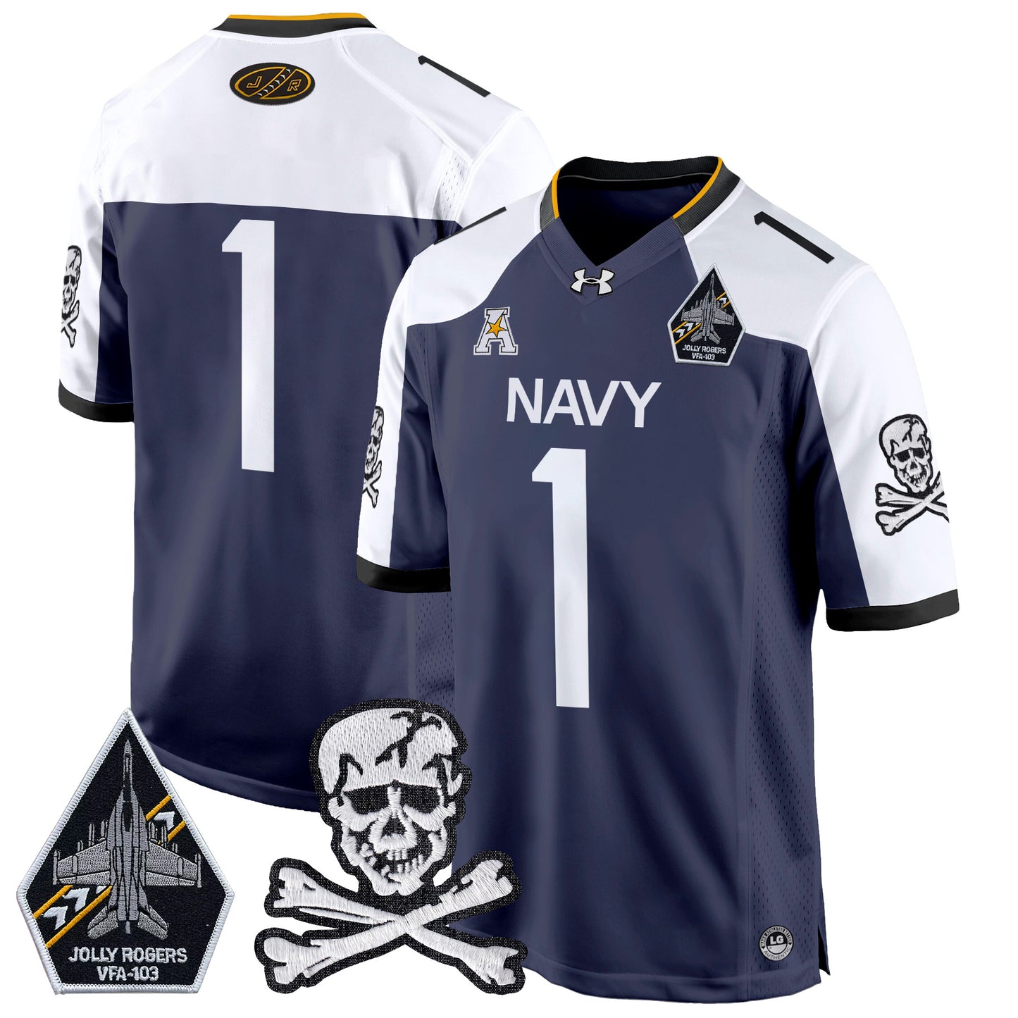 Navy Midshipmen 2024 Game Jersey - All Stitched