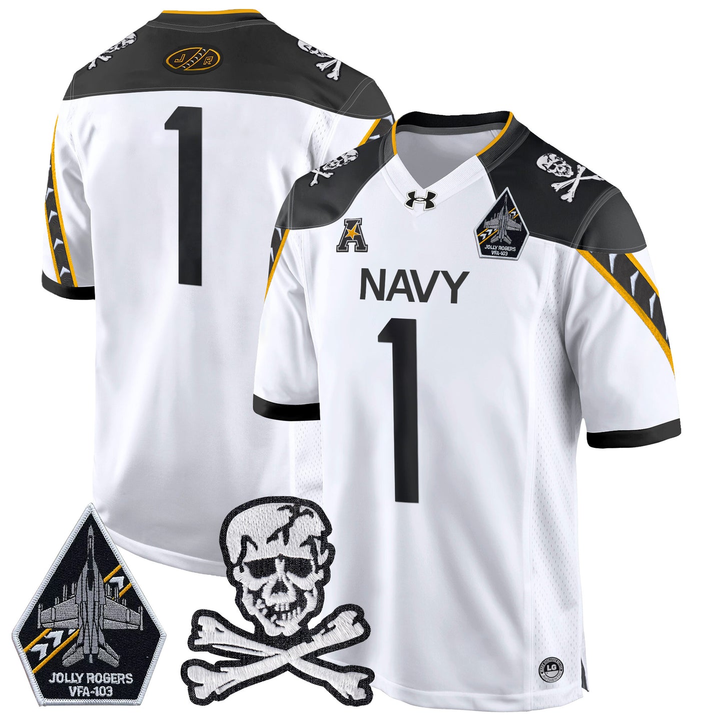 Navy Midshipmen 2024 Game Jersey - All Stitched