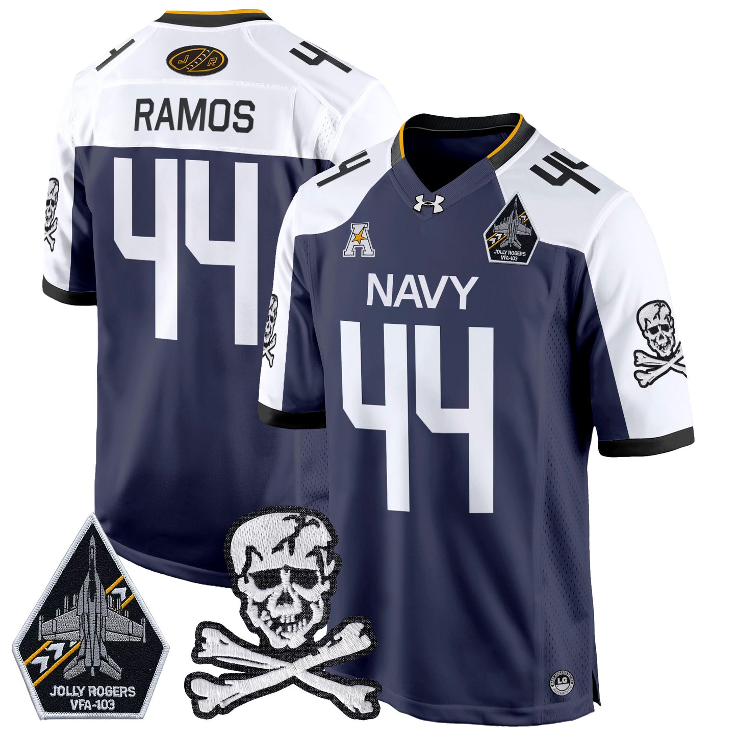 Navy Midshipmen 2024 Game Jersey - All Stitched