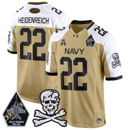 Navy Midshipmen 2024 Game Jersey - All Stitched