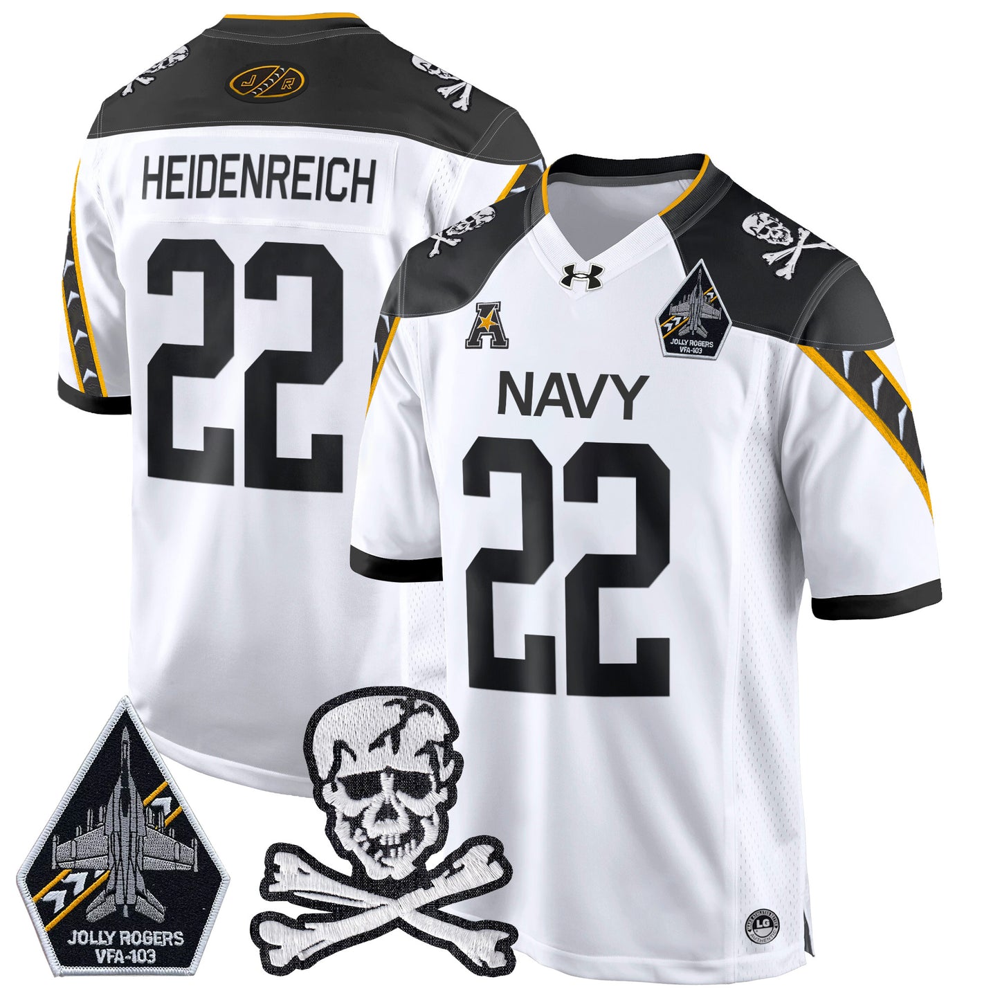 Navy Midshipmen 2024 Game Jersey - All Stitched