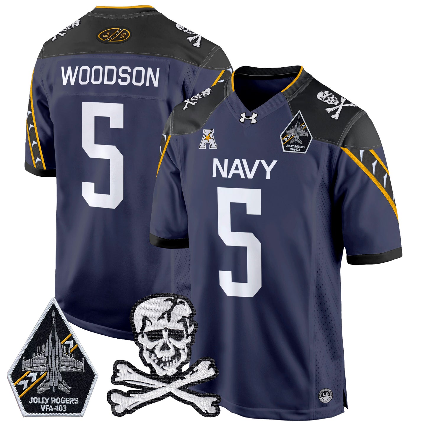 Navy Midshipmen 2024 Game Jersey - All Stitched