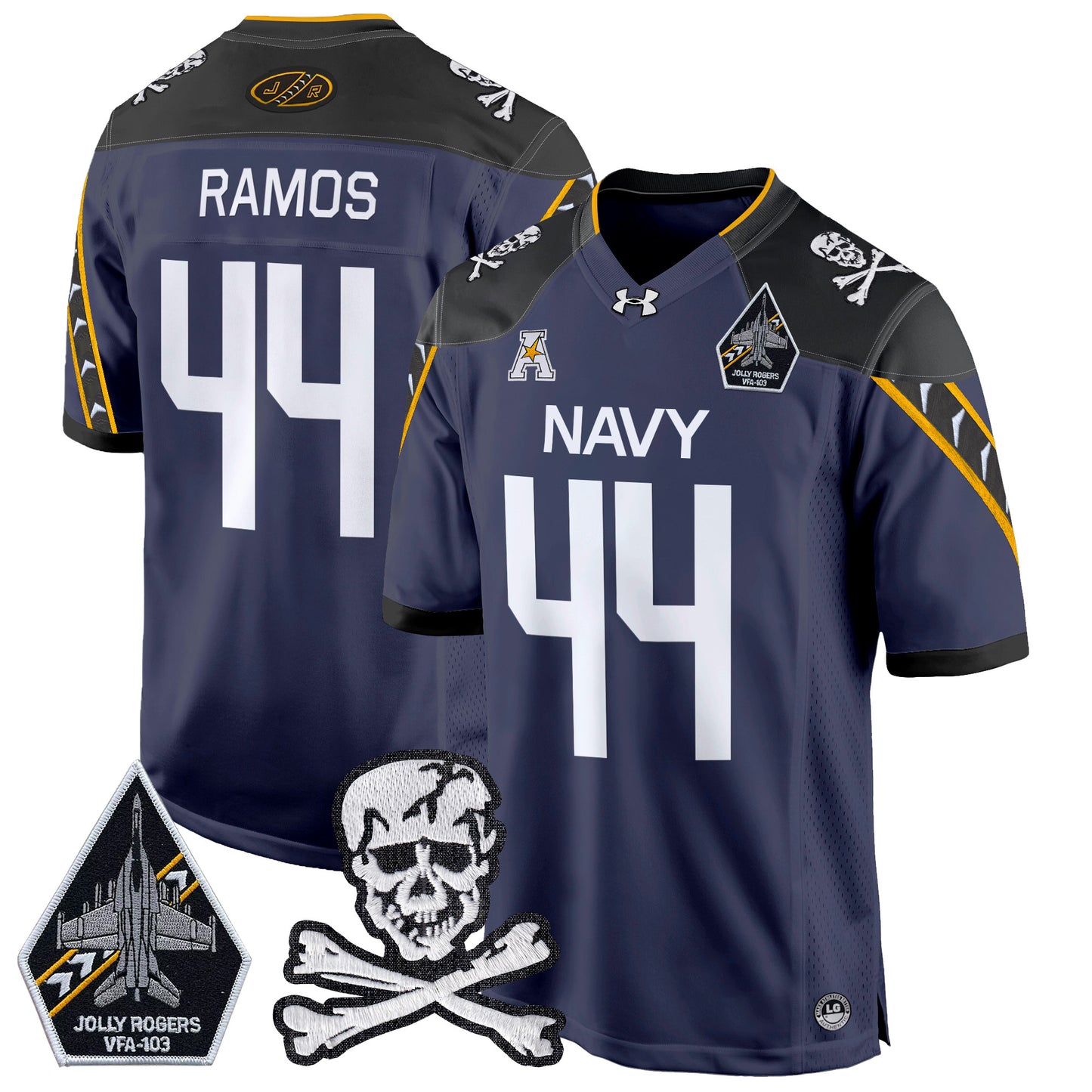 Navy Midshipmen 2024 Game Jersey - All Stitched