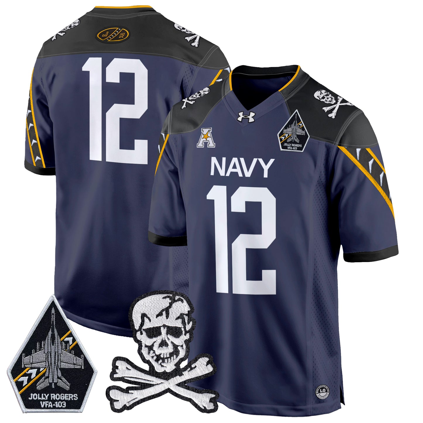 Navy Midshipmen 2024 Game Jersey - All Stitched