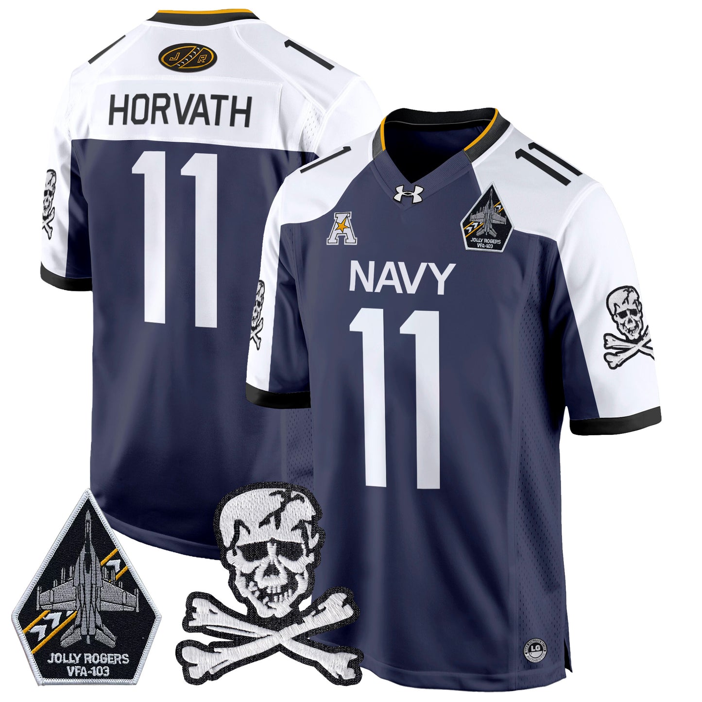 Navy Midshipmen 2024 Game Jersey - All Stitched