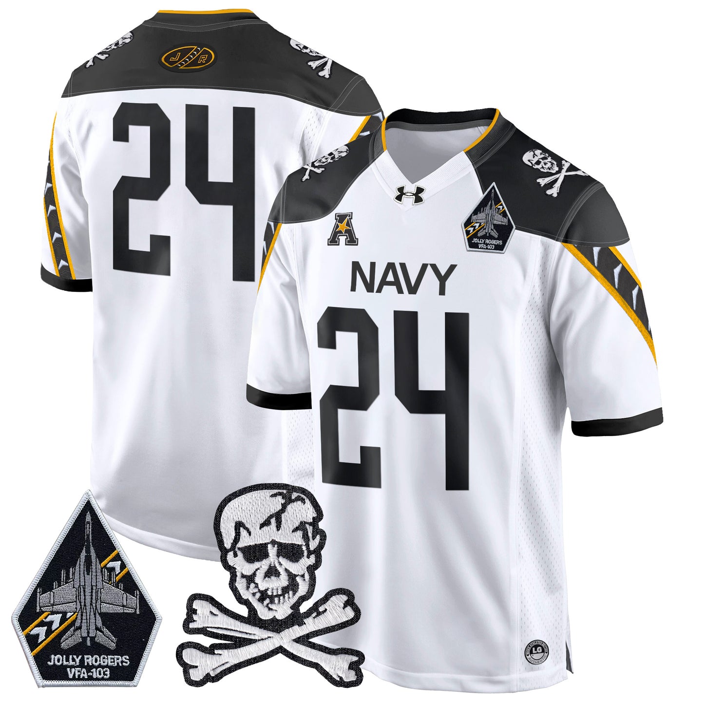 Navy Midshipmen 2024 Game Jersey - All Stitched