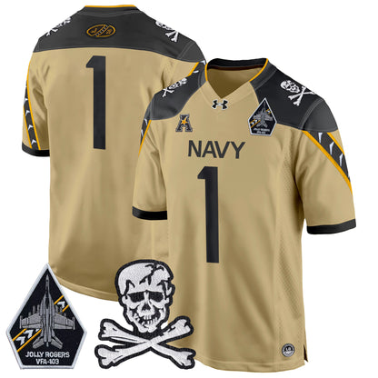 Navy Midshipmen 2024 Game Jersey - All Stitched