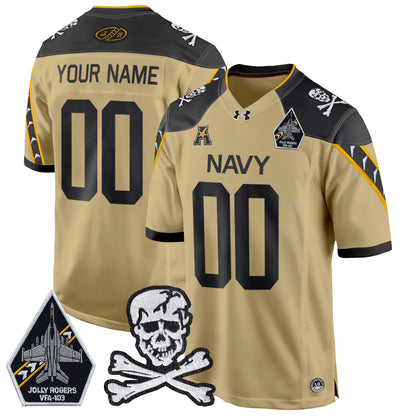 Navy Midshipmen 2024 Game Custom Jersey - All Stitched