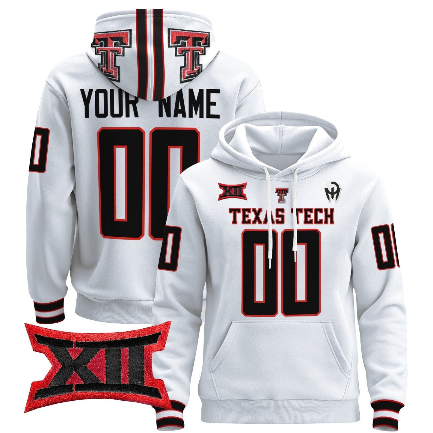 Texas Tech Red Raiders 2024 Custom Pullover Hoodie V2