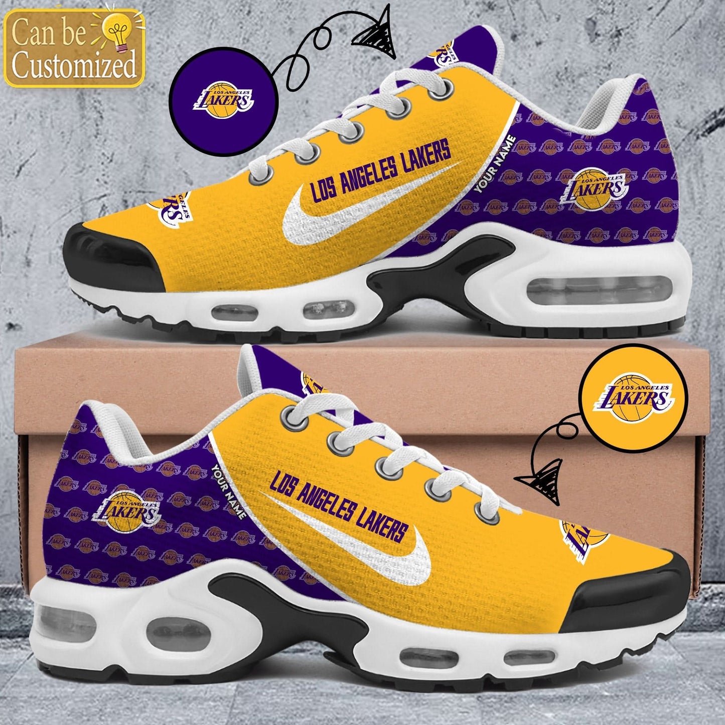 Los Angeles Lakers Premium A951 Shoes Personalized