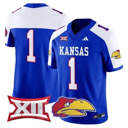 Kansas Jayhawks 2024 Vapor Limited Jersey V2 - All Stitched