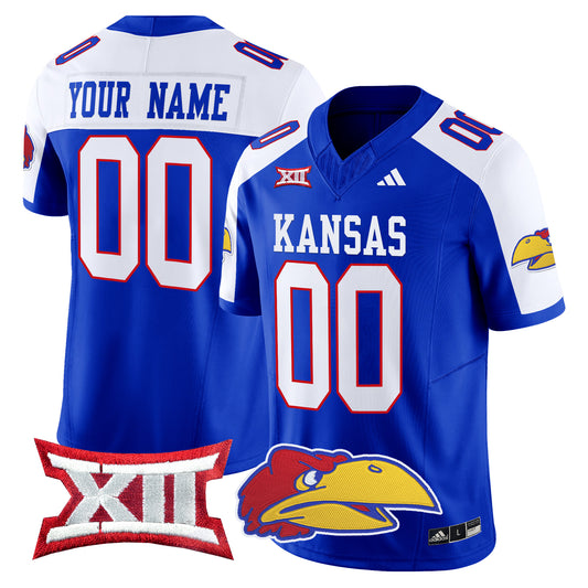 Kansas Jayhawks 2024 Vapor Limited Custom Jersey V2 - All Stitched