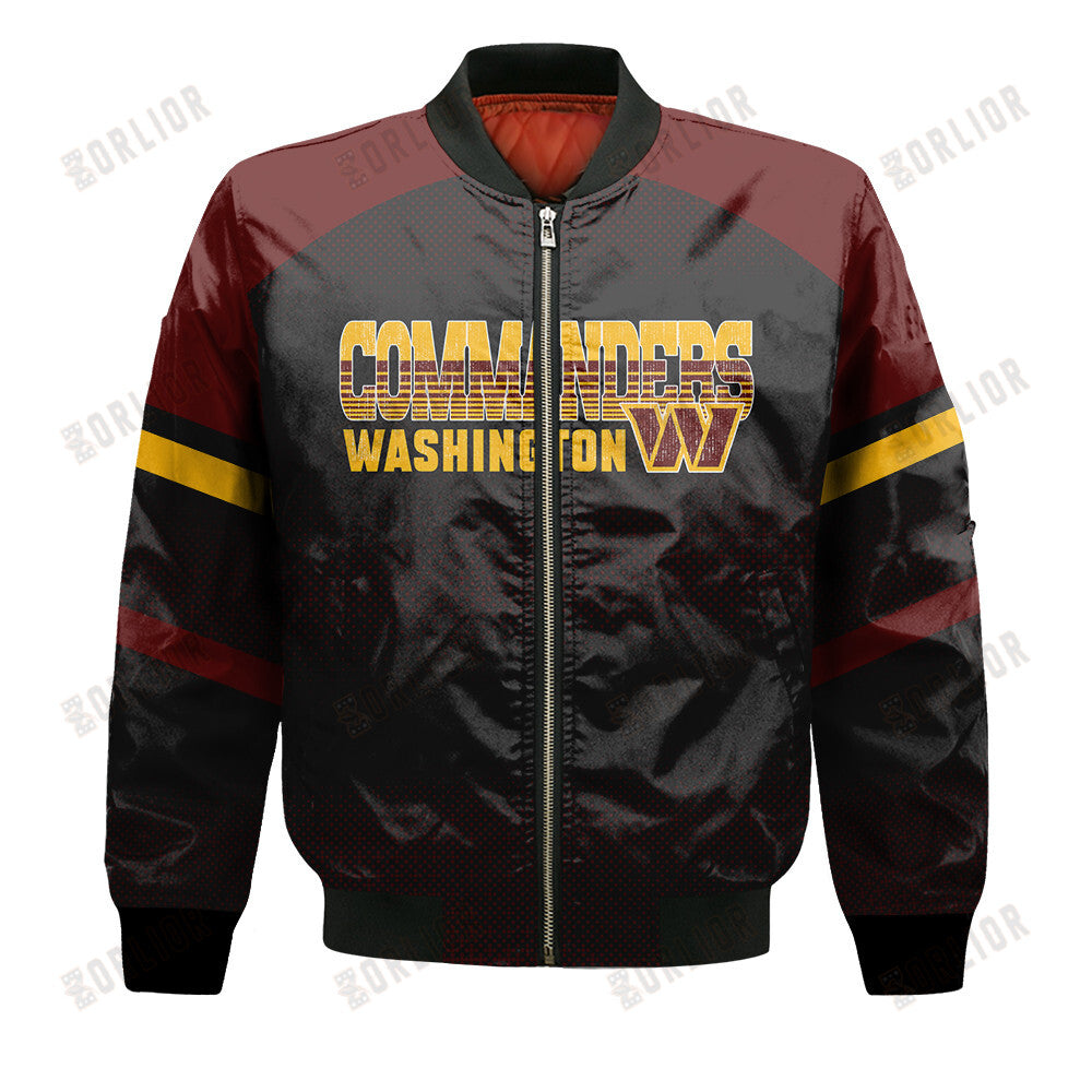Washington Commanders Football Team 2024 - 25 Fearless Warrior Bomber Jacket