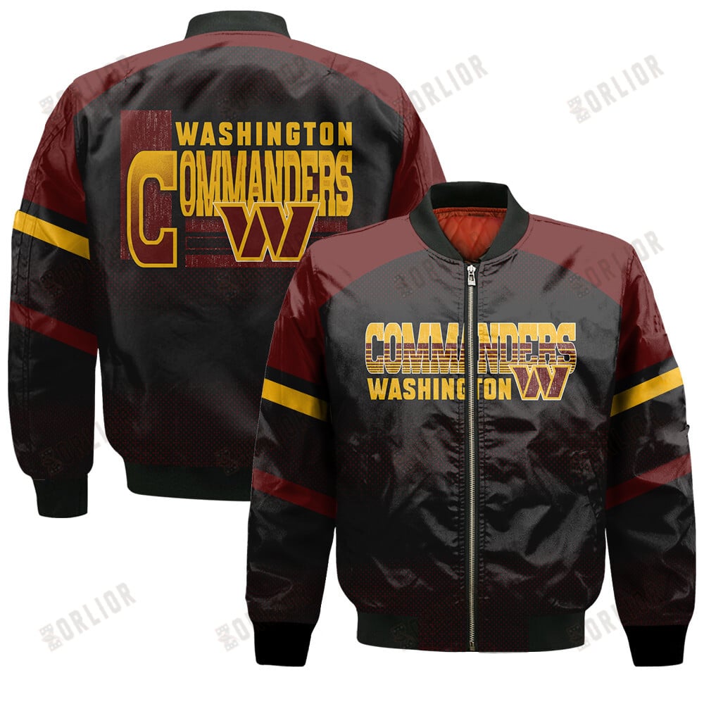 Washington Commanders Football Team 2024 - 25 Fearless Warrior Bomber Jacket