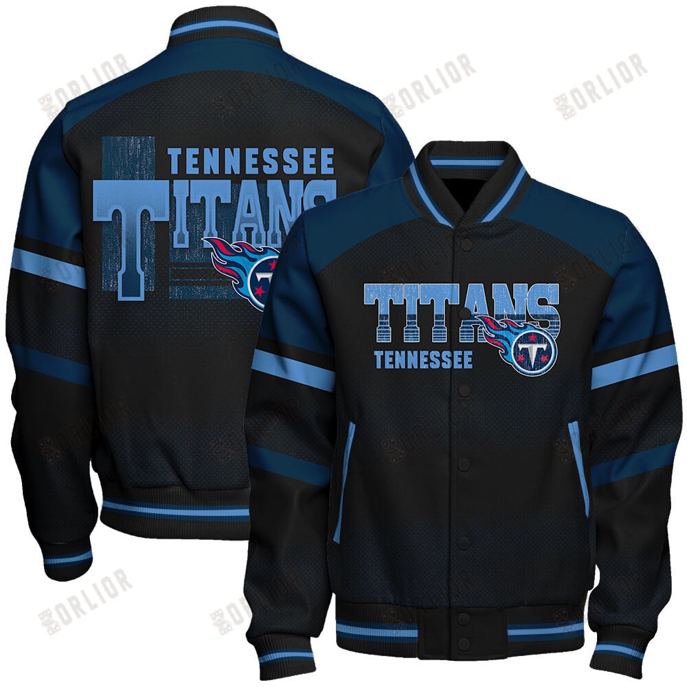 Tennessee Titans Football Team 2024 - 25 Fearless Warrior Unisex Varsity Jacket