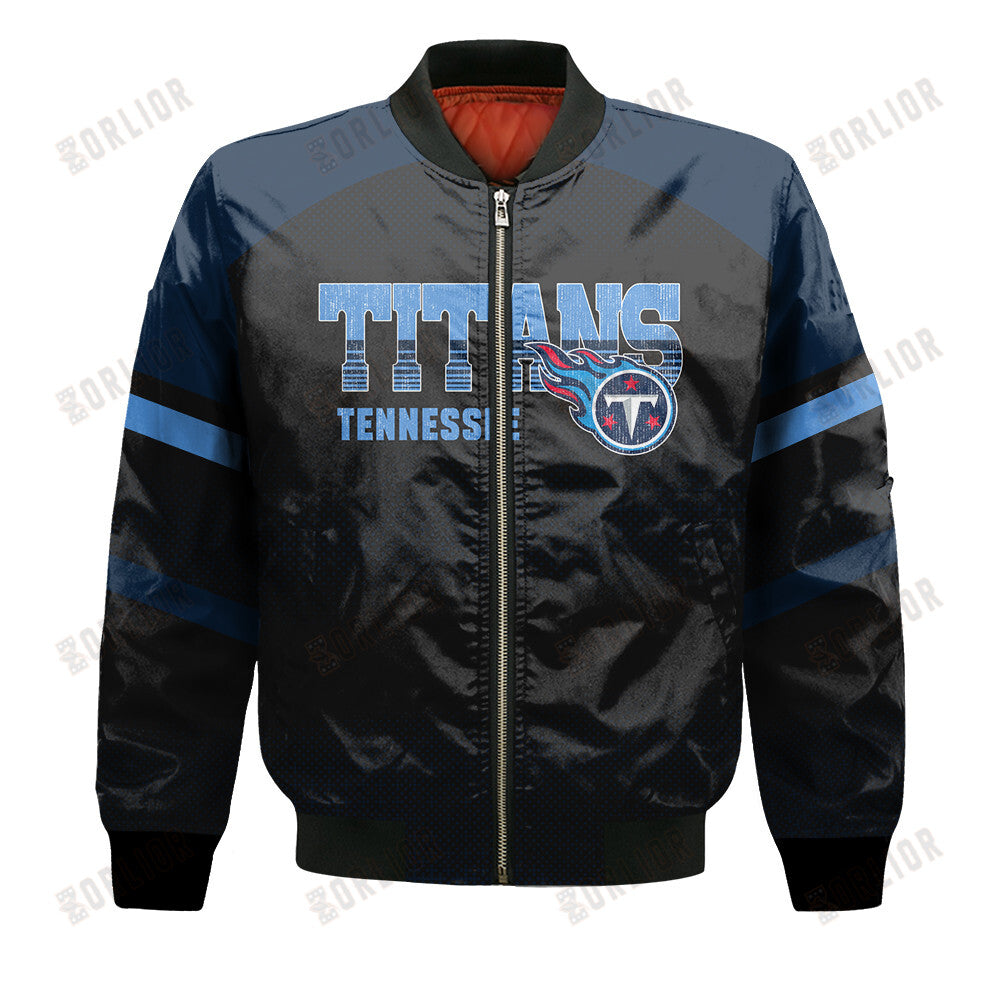 Tennessee Titans Football Team 2024 - 25 Fearless Warrior Bomber Jacket