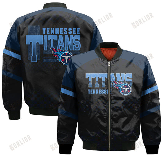 Tennessee Titans Football Team 2024 - 25 Fearless Warrior Bomber Jacket