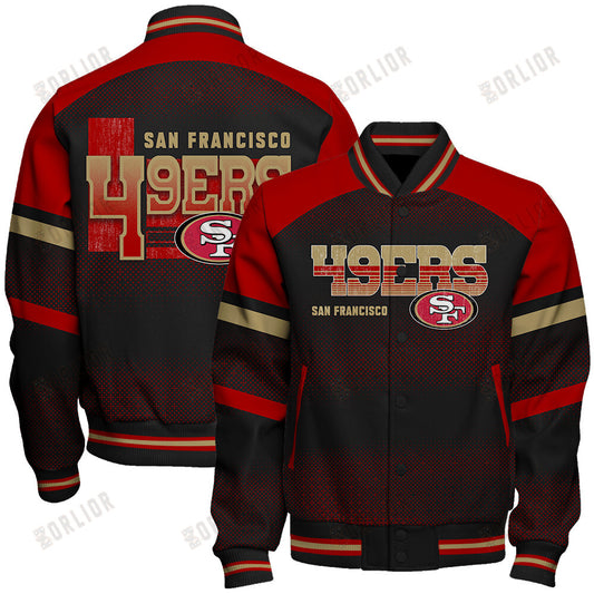 San Francisco 49ers Football Team 2024 - 25 Fearless Warrior Unisex Varsity Jacket