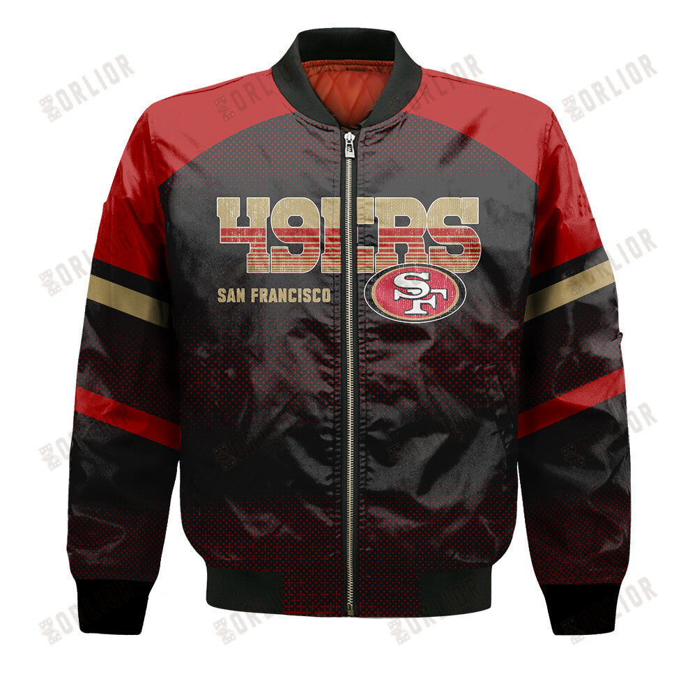 San Francisco 49ers Football Team 2024 - 25 Fearless Warrior Bomber Jacket