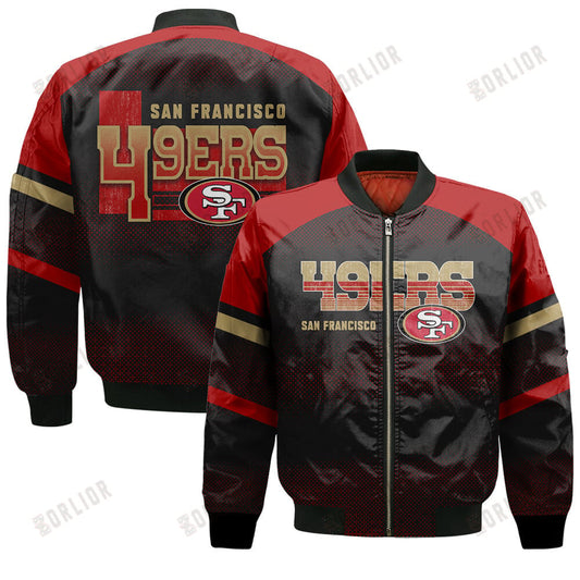 San Francisco 49ers Football Team 2024 - 25 Fearless Warrior Bomber Jacket